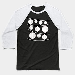 Lanterns | White Baseball T-Shirt